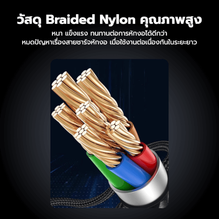 สายชาร์จเร็วแบบแม่เหล็ก ZTEC รุ่น ZC661 USB-C TO USB-C สีดำ THUNDER 5,USB 4 (รองรับการเชื่อมต่อภาพ 16K)_6